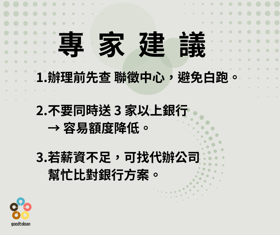 專家建議辦理前先查聯徵中心